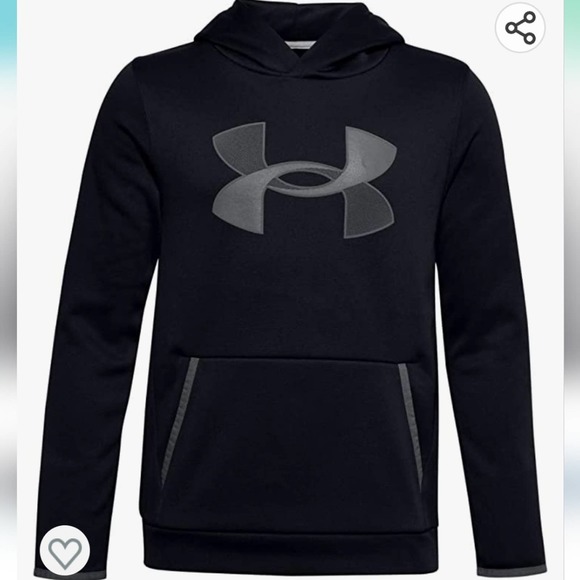 Under Armour Other - Under Armour Boy's Black Fleece Hoodie Size Small Athleisure Activewear